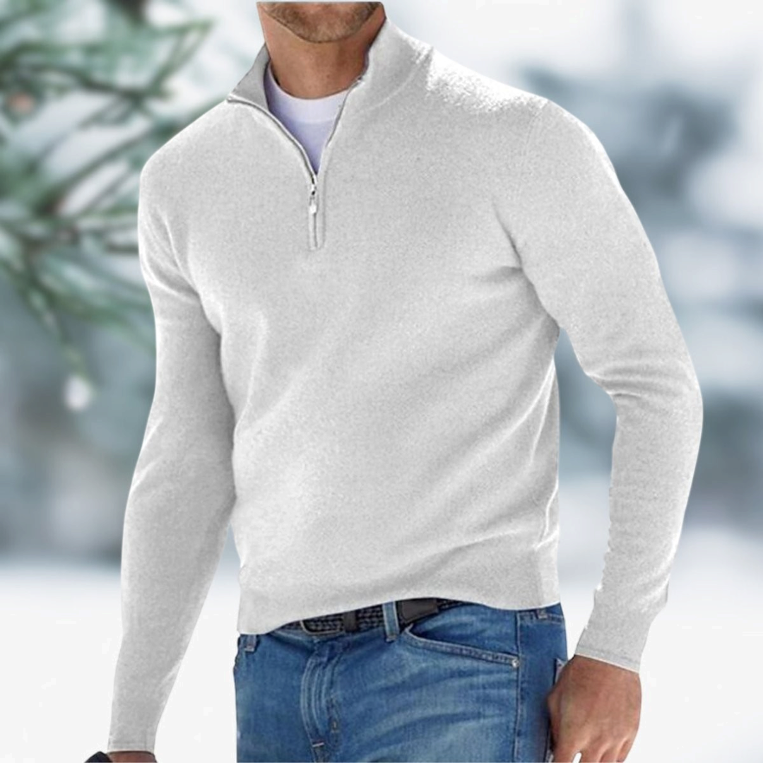 Felix | Men's Quarter-Zip Fine Knit Pullover Sweater