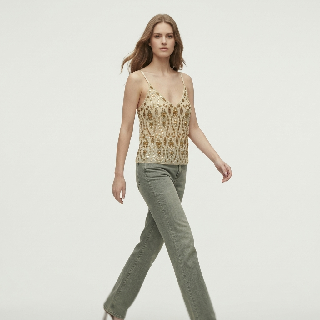 Duchess | Sexy Sequin V-Neck Tank Top