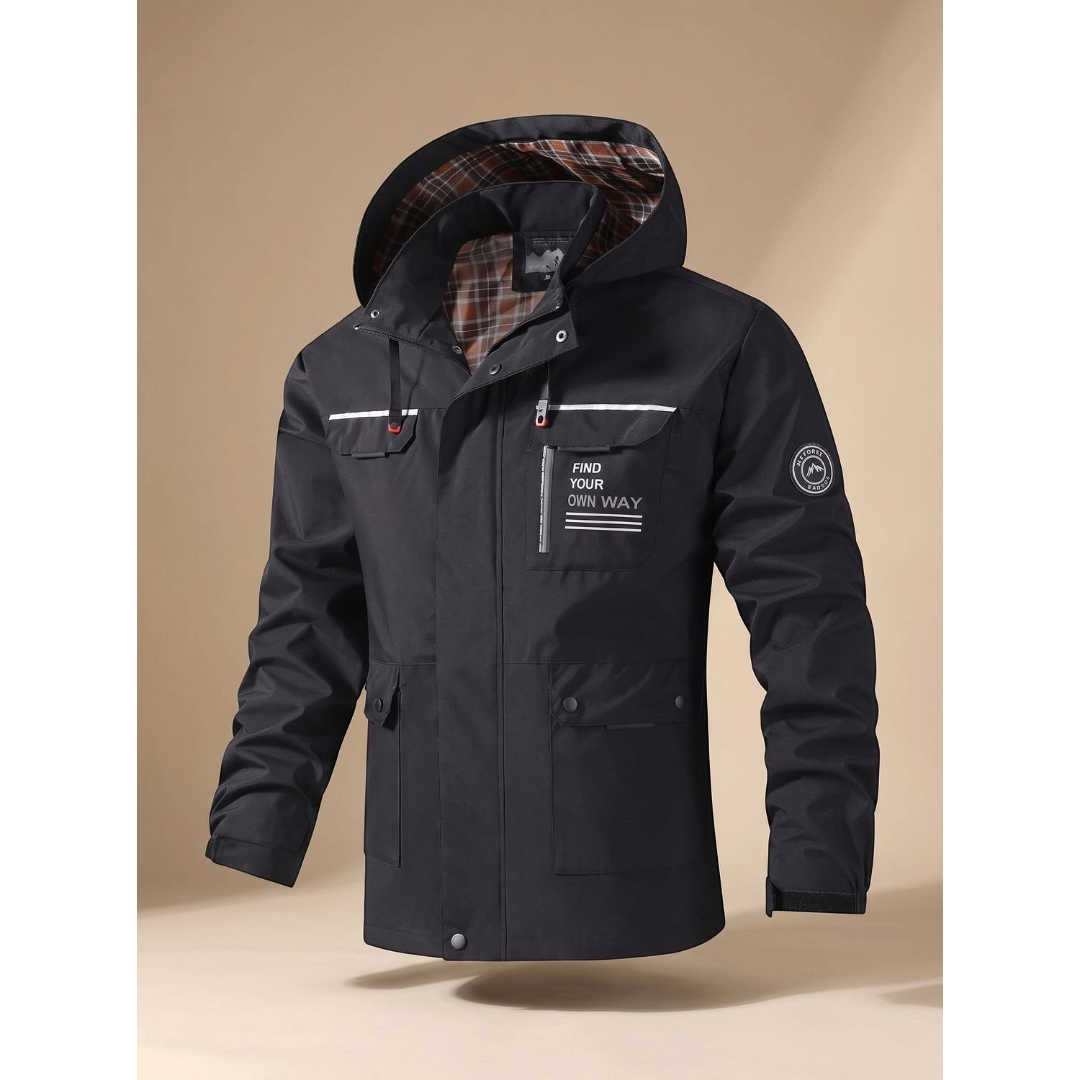 Gideon | Men's Hooded Outdoor Jacket With Multi Pockets