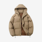 Grayson | Men's Hooded Quilted Puffer Jacket With Zip Front