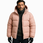 Grayson | Men's Hooded Quilted Puffer Jacket With Zip Front