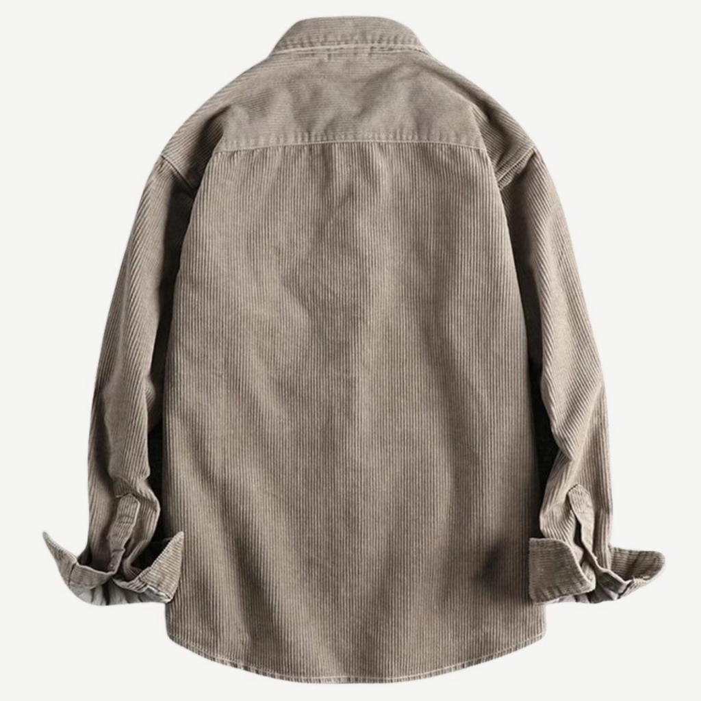 Harrison | Men's Corduroy Long-Sleeve Shirt With Chest Pocket