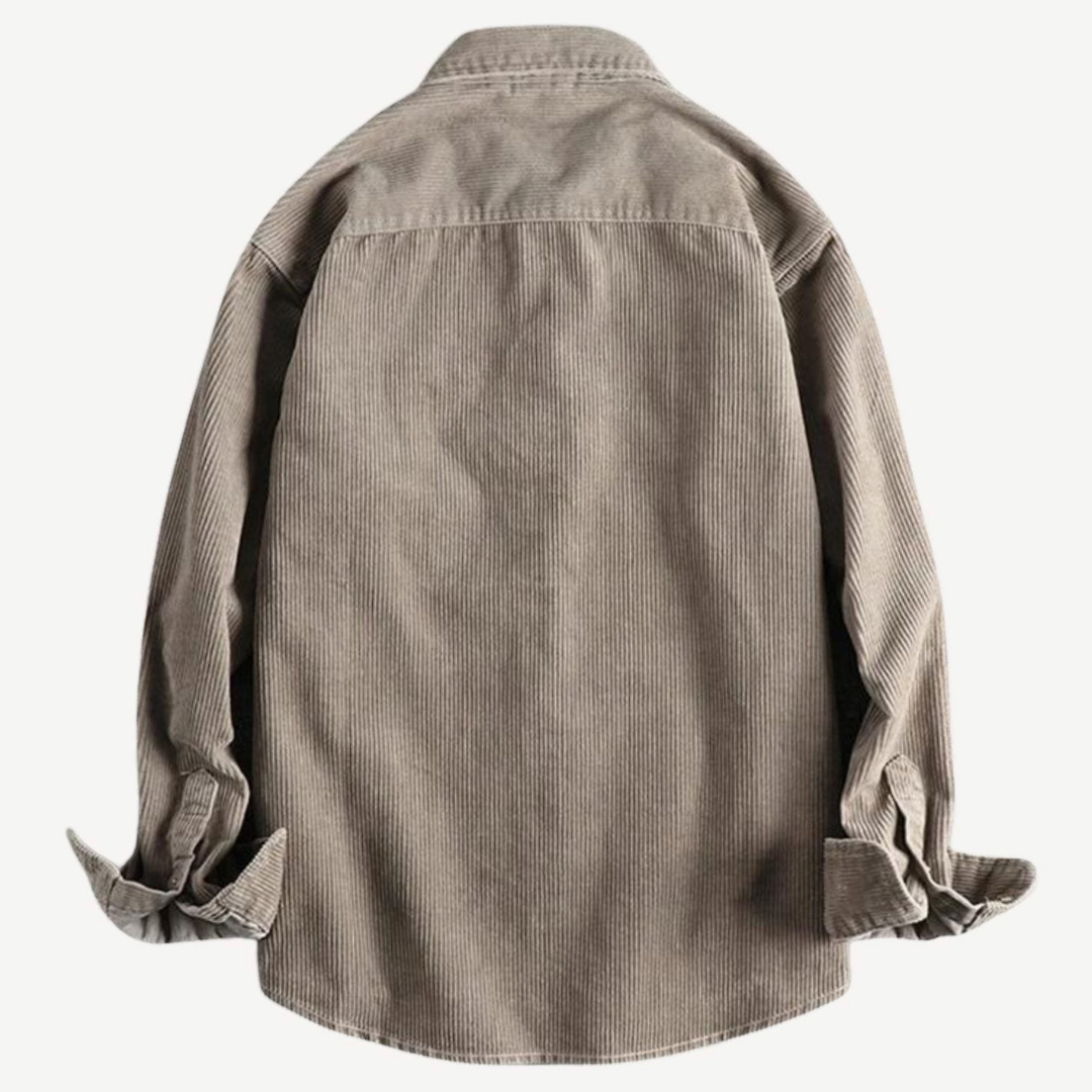 Harrison | Men's Corduroy Long-Sleeve Shirt With Chest Pocket