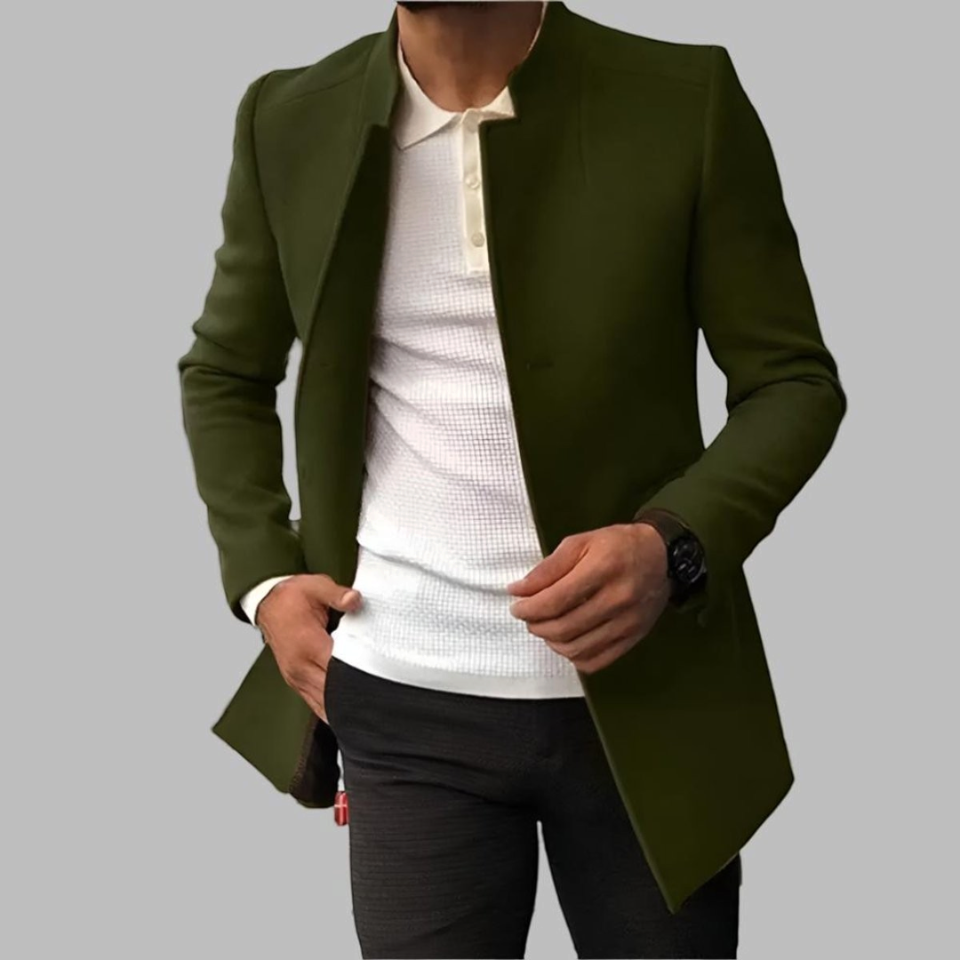 Hugo | Men's Slim-Fit Collarless Wool Open-Front Coat