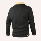Isaac | Men's Sherpa-Lined Fleece Jacket With Snap-Button Closure