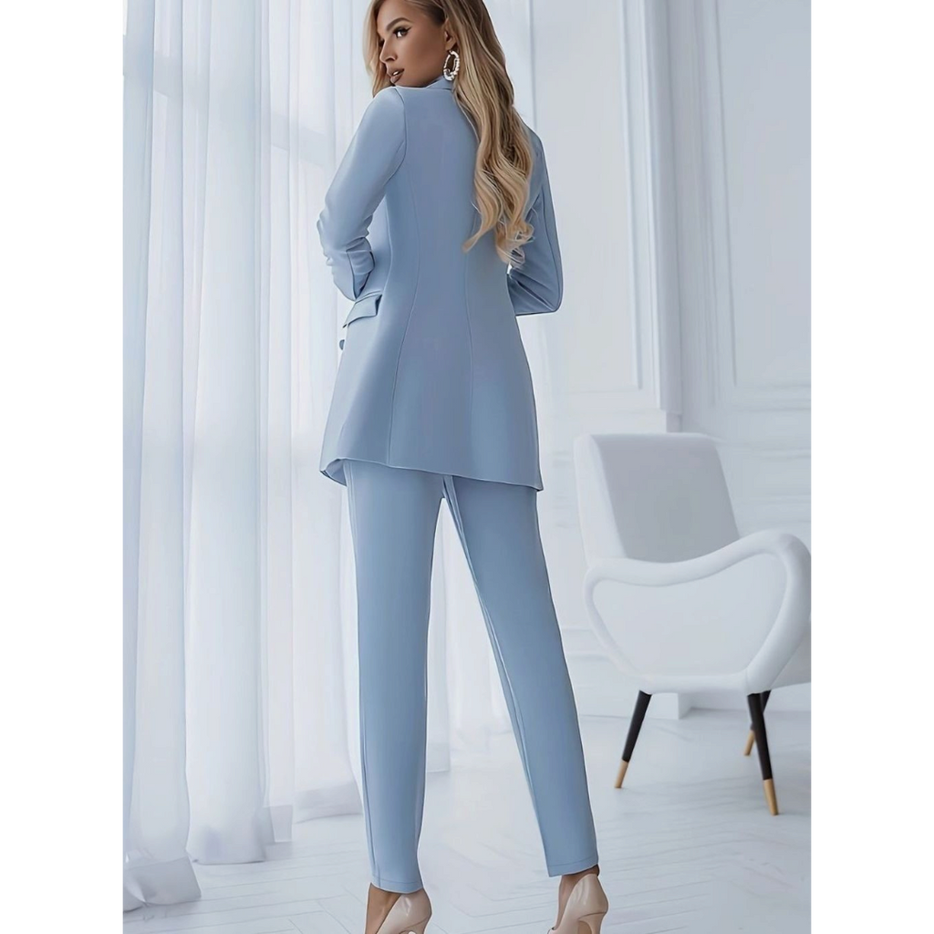 Isabelle | Women's Double-Breasted Blazer Suit Set