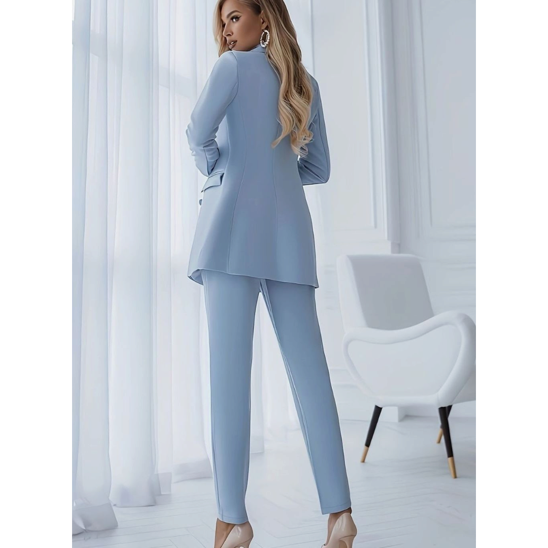 Isabelle | Women's Double-Breasted Blazer Suit Set