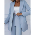 Isabelle | Women's Double-Breasted Blazer Suit Set