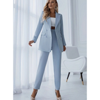 Isabelle | Women's Double-Breasted Blazer Suit Set