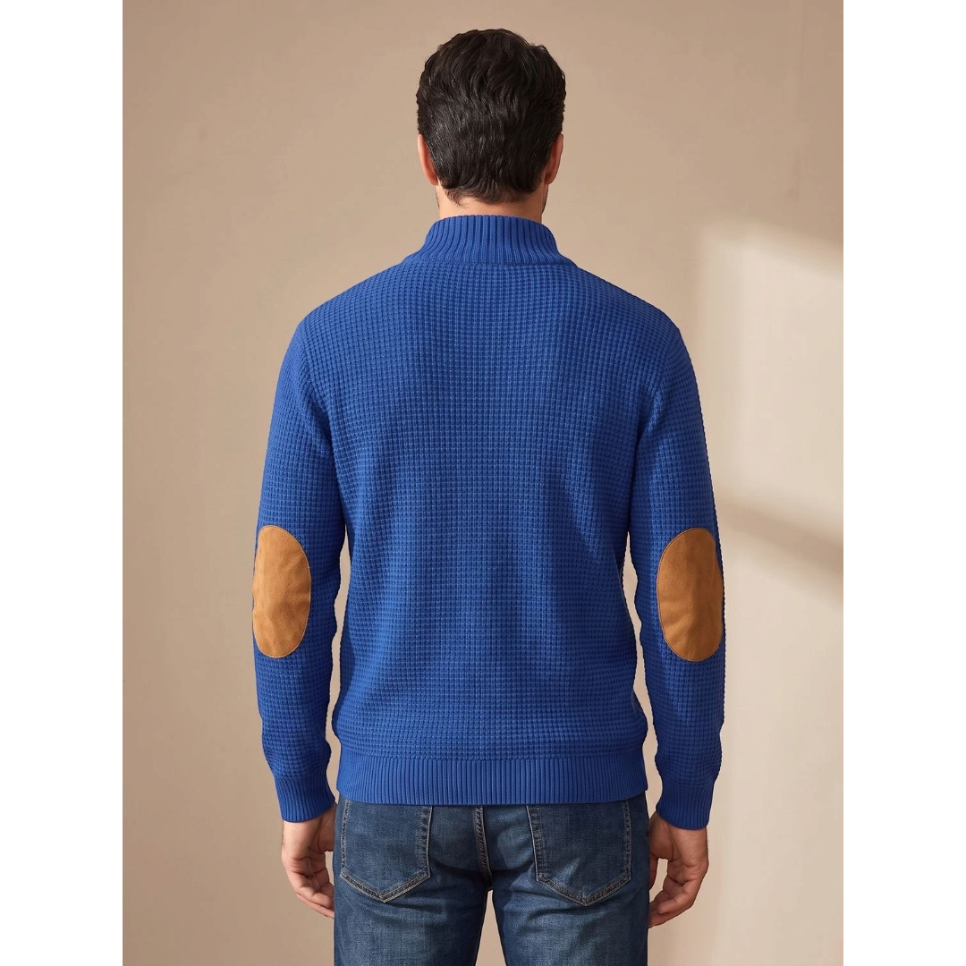 Jack | Men's Waffle-Knit Button-Collar Pullover Sweater