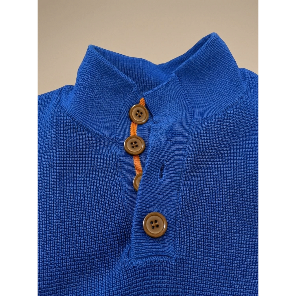 Jack | Men's Waffle-Knit Button-Collar Pullover Sweater