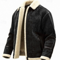 Julian | Men's Sherpa-Lined Aviator Zip-Up Bomber Jacket