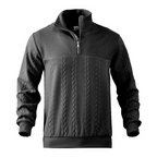 Lachlan | Men's Cable Knit Quarter-Zip Pullover Sweater