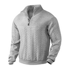 Lachlan | Men's Cable Knit Quarter-Zip Pullover Sweater