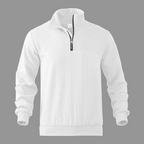 Lachlan | Men's Cable Knit Quarter-Zip Pullover Sweater