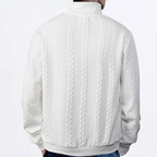 Lachlan | Men's Cable Knit Quarter-Zip Pullover Sweater