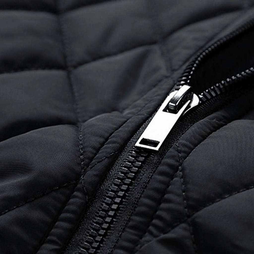 Malcolm | Men's Diamond Quilted Stand Collar Jacket