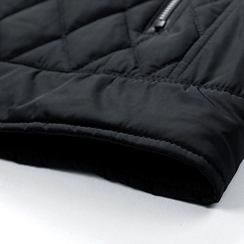 Malcolm | Men's Diamond Quilted Stand Collar Jacket