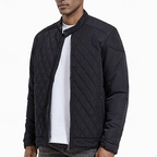 Malcolm | Men's Diamond Quilted Stand Collar Jacket