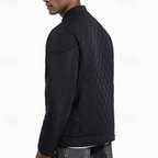 Malcolm | Men's Diamond Quilted Stand Collar Jacket