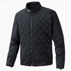 Malcolm | Men's Diamond Quilted Stand Collar Jacket