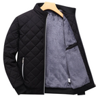 Mateo | Men's Fleece-Lined Quilted Full-Zip Bomber Jacket