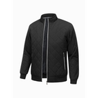 Mateo | Men's Fleece-Lined Quilted Full-Zip Bomber Jacket