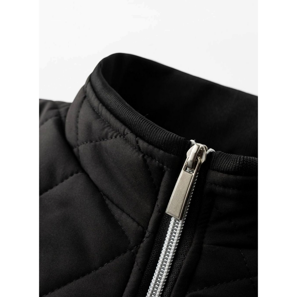 Mateo | Men's Fleece-Lined Quilted Full-Zip Bomber Jacket