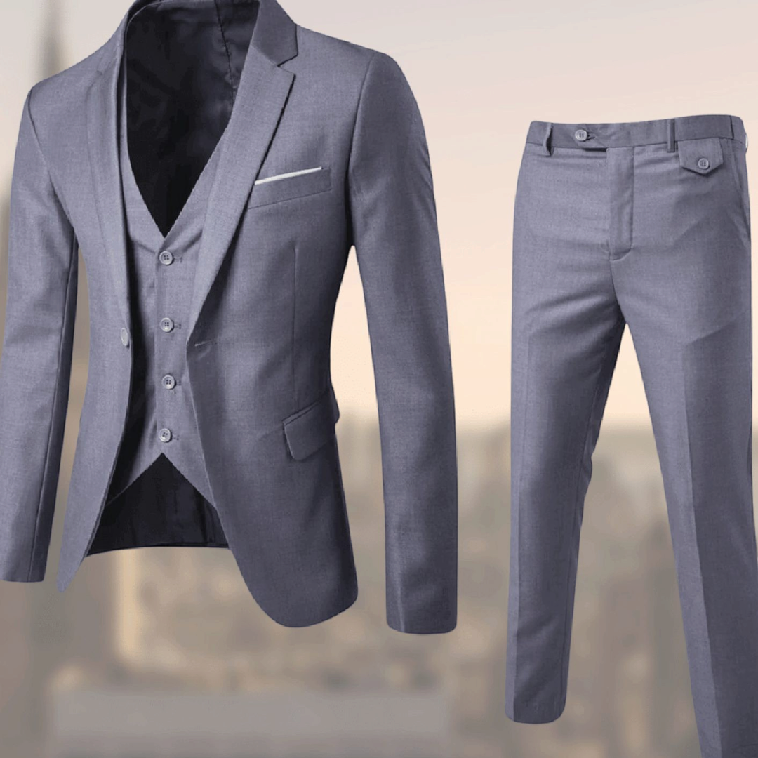 Nathaniel | Men's Slim-Fit Three-Piece Formal Suit Set