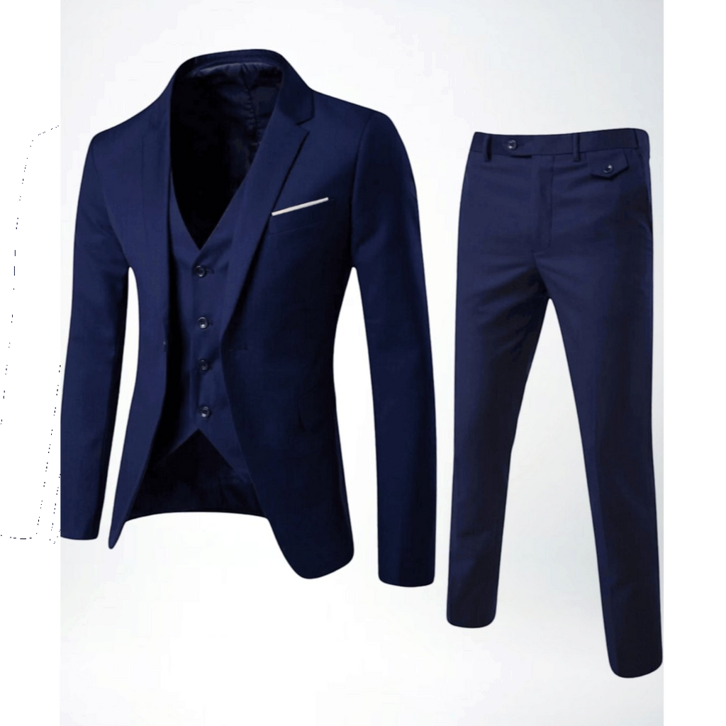 Nathaniel | Men's Slim-Fit Three-Piece Formal Suit Set