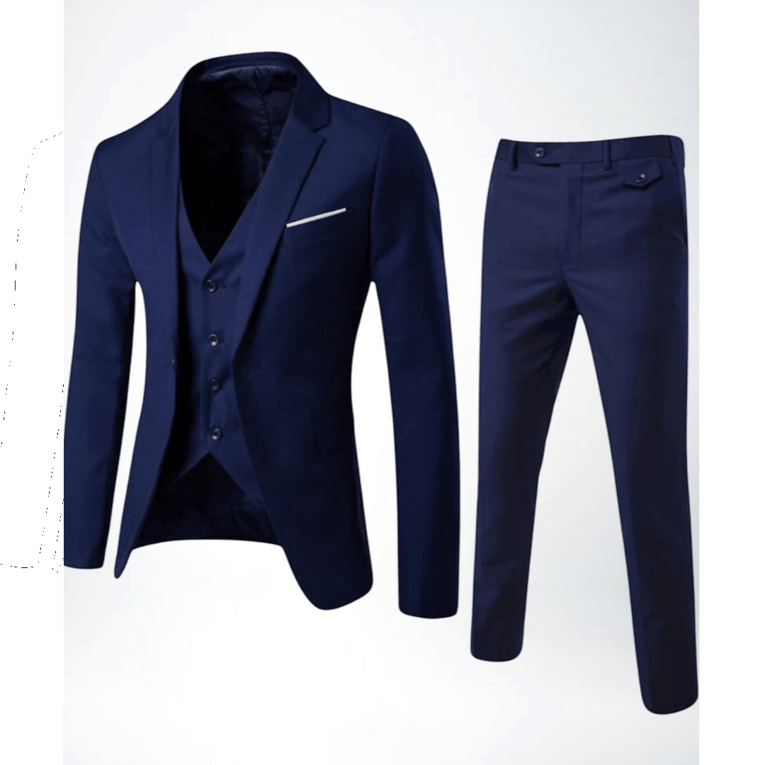 Nathaniel | Men's Slim-Fit Three-Piece Formal Suit Set