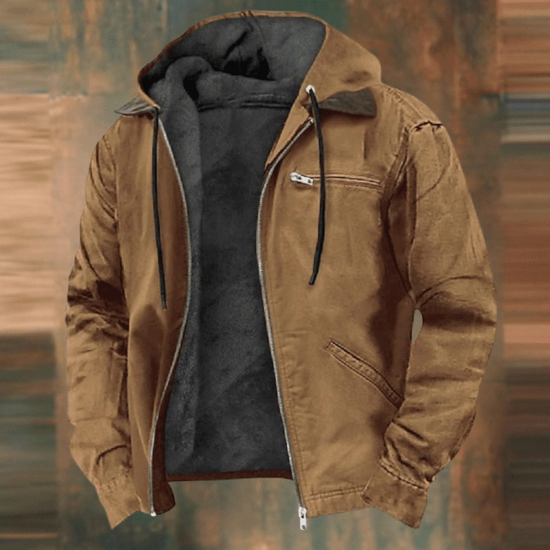 Oscar | Men's Fleece-Lined Hooded Full-Zip Jacket