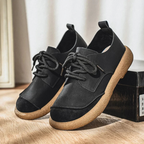 Stanley | Men's Leather Lace-Up Casual Shoes With Cushioned Sole