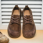 Stanley | Men's Leather Lace-Up Casual Shoes With Cushioned Sole