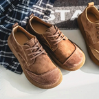 Stanley | Men's Leather Lace-Up Casual Shoes With Cushioned Sole