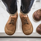 Stanley | Men's Leather Lace-Up Casual Shoes With Cushioned Sole