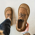 Stanley | Men's Leather Lace-Up Casual Shoes With Cushioned Sole