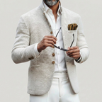Valen | Men's Vintage Stand Collar Single-Breasted Cardigan