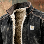 Wyatt | Men's Western Sherpa-Lined Full-Zip Bomber Jacket