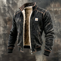 Wyatt | Men's Western Sherpa-Lined Full-Zip Bomber Jacket