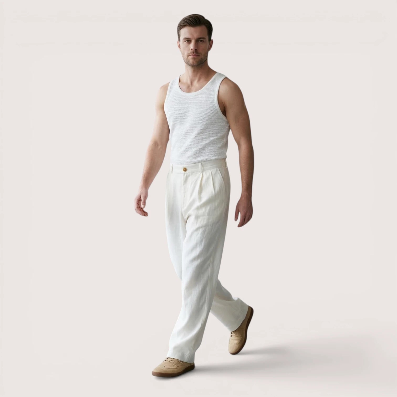 Alverin | Men’s Pleated Tailored Trousers