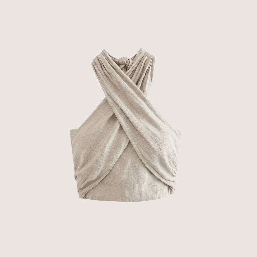 Naya | Women’s Crisscross Halter Crop Top