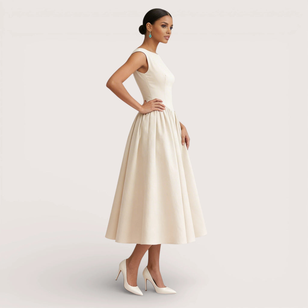 Valerina | Women’s Elegant Fit & Flare Midi Dress