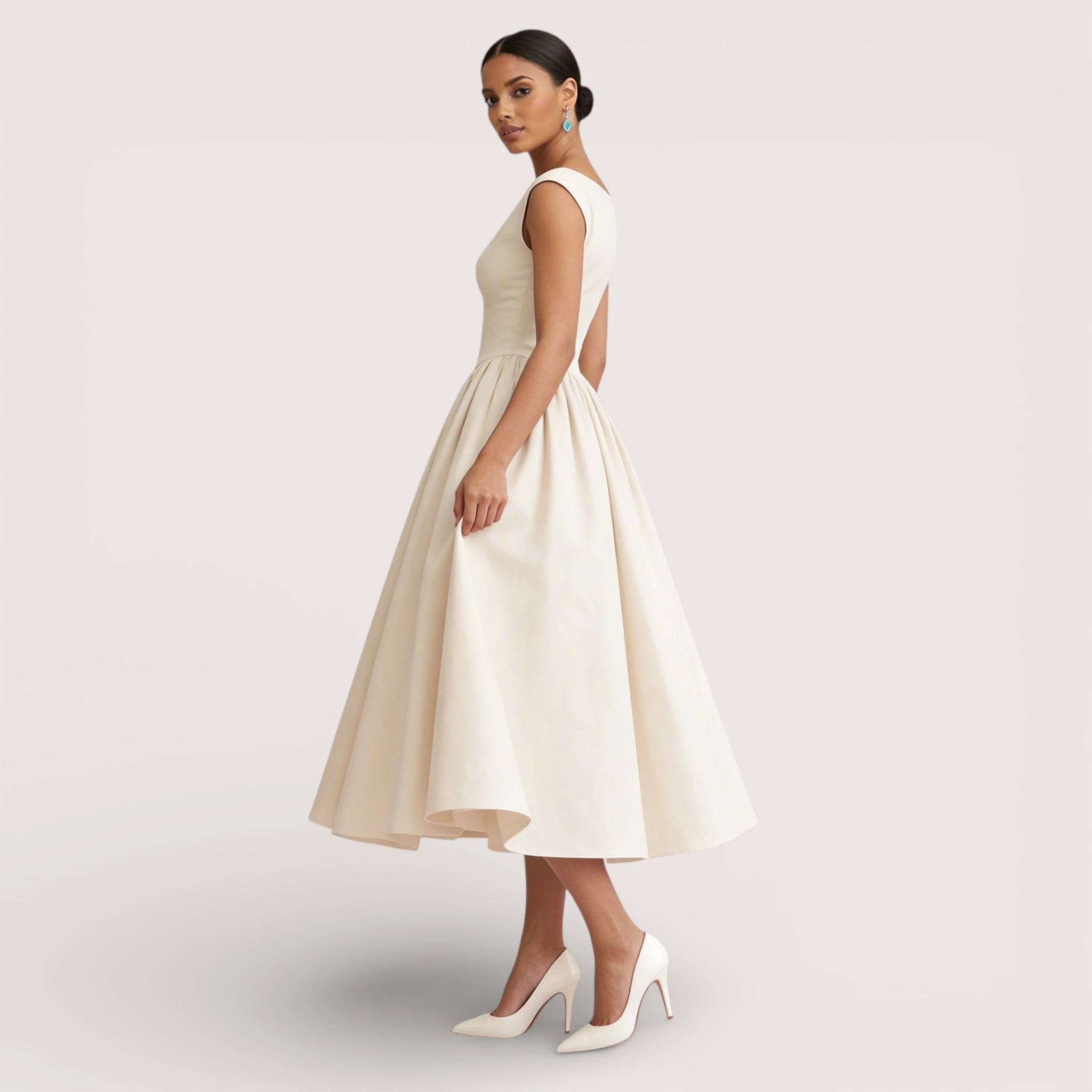 Valerina | Women’s Elegant Fit & Flare Midi Dress