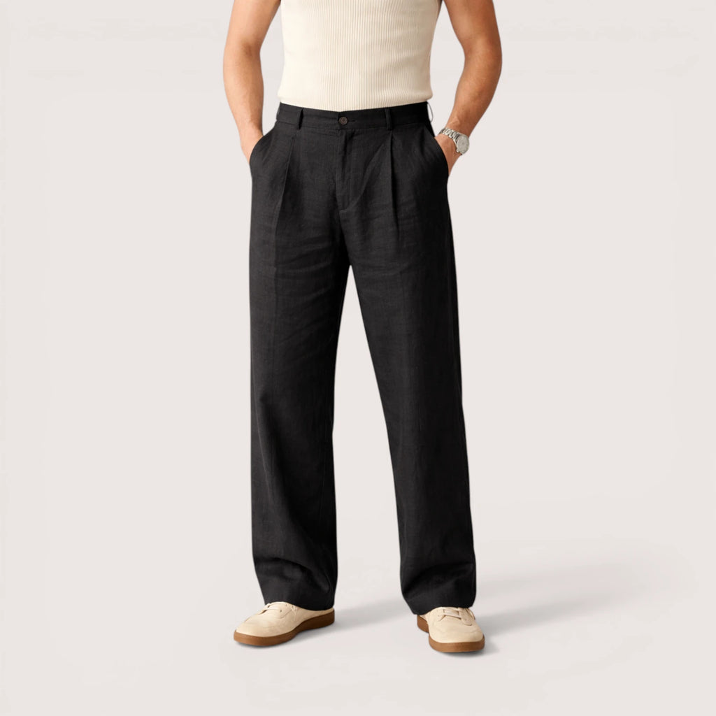 Alverin | Men’s Pleated Tailored Trousers