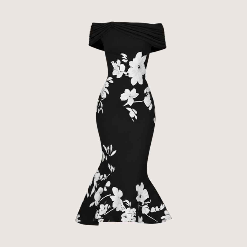 Dieja | Women’s Off-Shoulder Floral Midi Dress