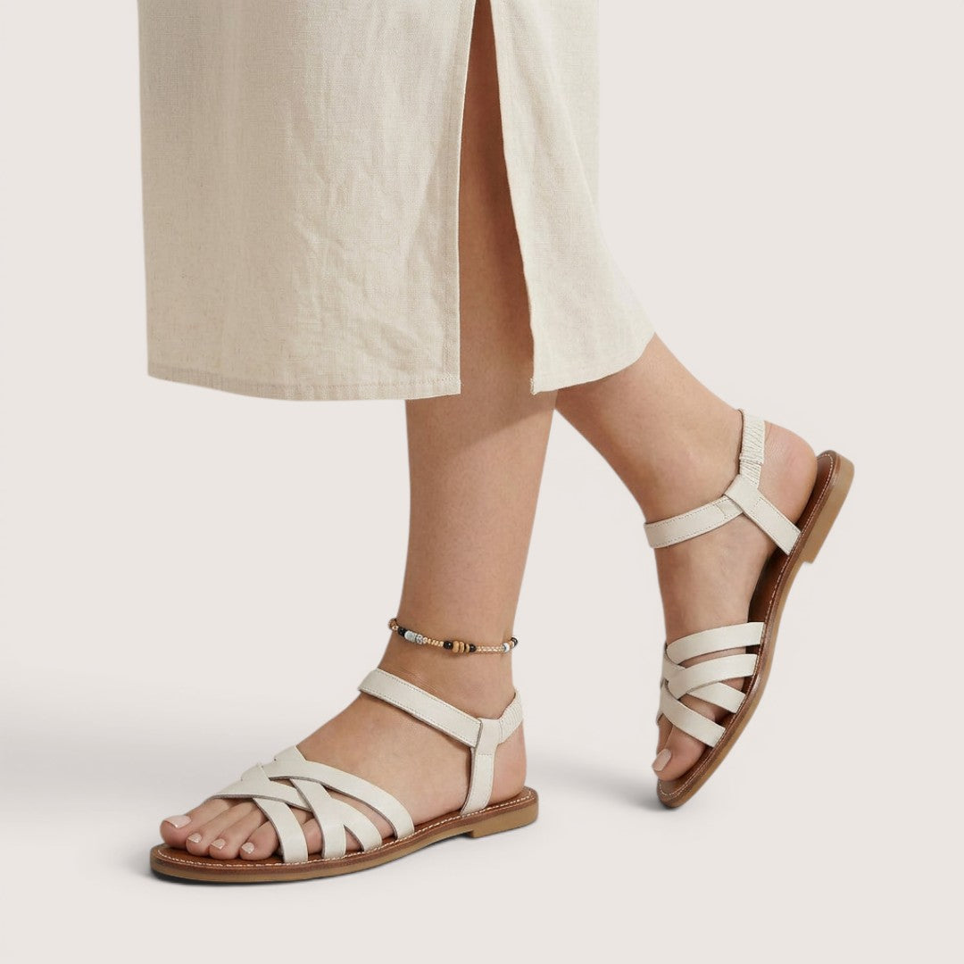 Solene | Women’s Flat Strappy Summer Sandals