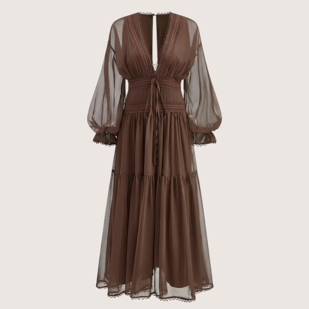 Mireya | Women’s Boho Chiffon Midi Dress