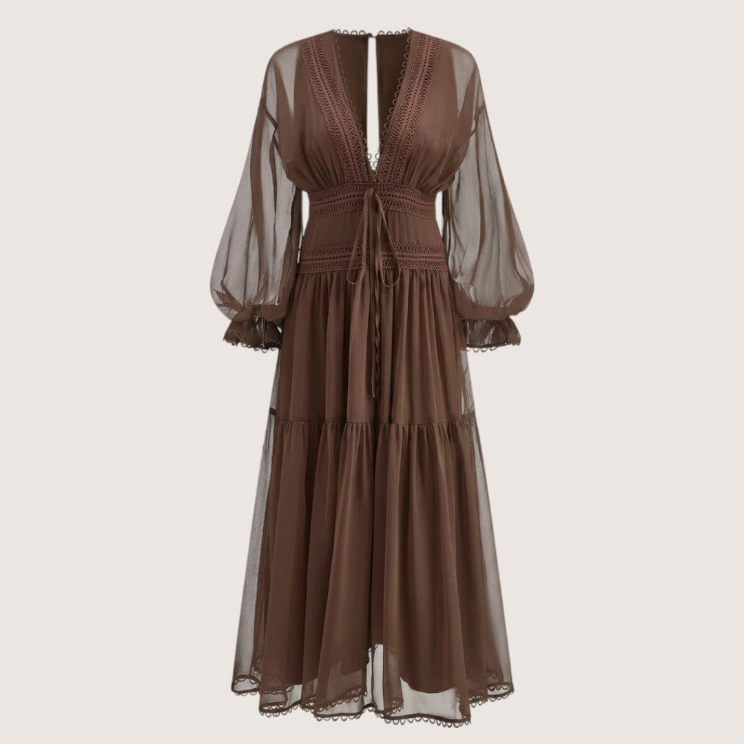 Mireya | Women’s Boho Chiffon Midi Dress