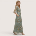 Virella | Women’s Floral V-Neck Maxi Dress